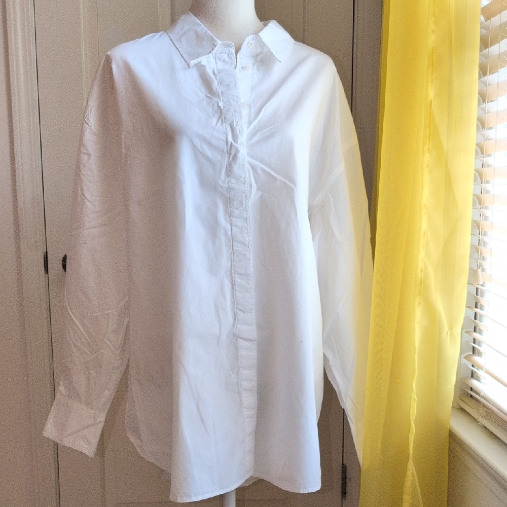 Boden White Button Down Shirt Professional Cotton